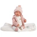 Lalka bobas Tina 43 cm rozowa bluza Llorens
