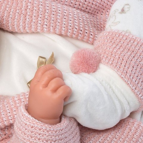 Lalka bobas Tina 43 cm rozowa bluza Llorens