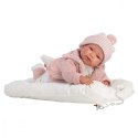 Lalka bobas Tina 43 cm rozowa bluza Llorens