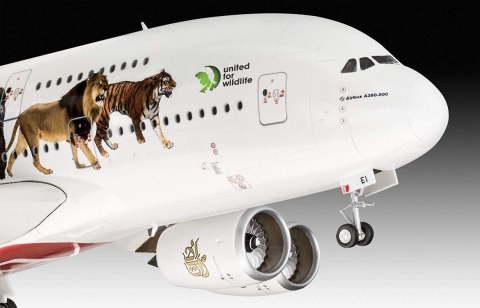 Model plastikowy Airbus A380-800 Emirates Wild Life Revell