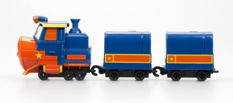 Pojazd z wagonikami Deluxe Robot Trains Cobi