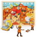 Puzzle drewniane Na budowie TOP BRIGHT Brimarex