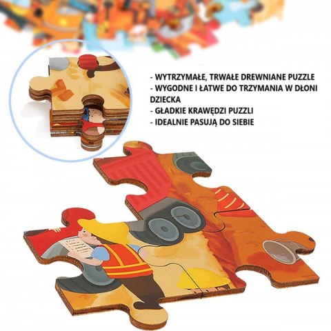 Puzzle drewniane Na budowie TOP BRIGHT Brimarex