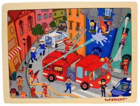 Puzzle drewniane Strażacy TOP BRIGHT Brimarex