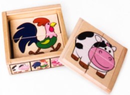 Układanka TOP BRIGHT Puzzle w pudełku wiejskie zwierzęta Brimarex
