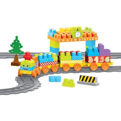 Baby Blocks Klocki kolejka 3,35 m 89 elementów Wader