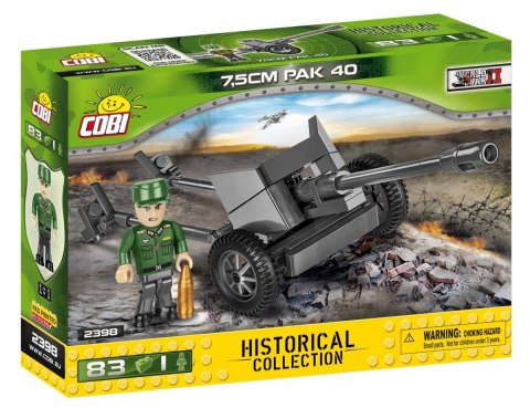 Klocki Armia 7,5cm PaK 40 - Niemiecka armata przeciwpancerna Cobi Klocki