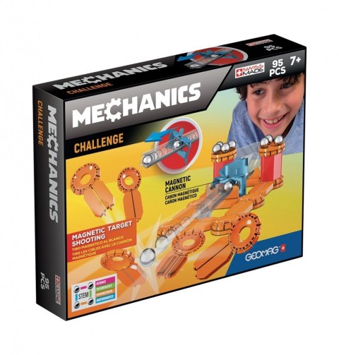 Klocki magnetyczne CHALLENGE 95 elementów Geomag