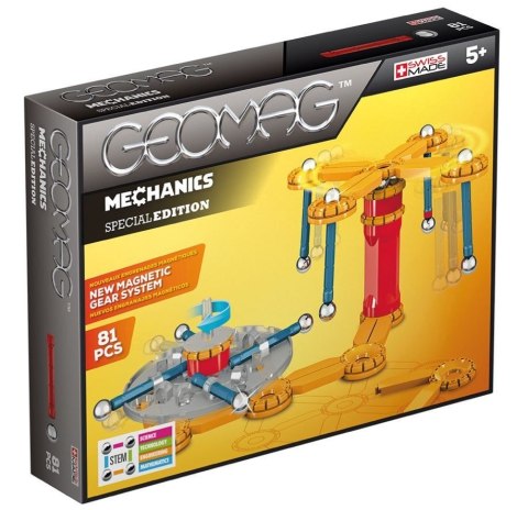 Klocki magnetyczne SPECIAL EDITION MECHANICS 81 elementów Geomag