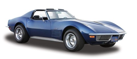 Model kompozytowy Chevrolet Corvette 1970 niebieski 1/24 Maisto