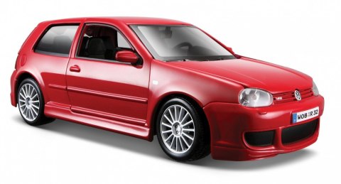 Model kompozytowy Volkswagen Golf R32 Grana czerwony 1/24 Maisto