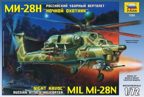 Model plastikowy Mil MI-28N Rus. Attack Hel. Zvezda