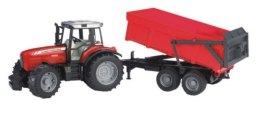Pojazd Traktor Massey Ferguson 7480 z przyczpą BRUDER