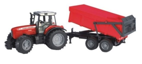 Pojazd Traktor Massey Ferguson 7480 z przyczpą BRUDER