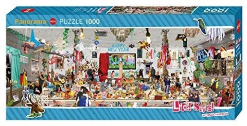Puzzle 1000 elementów Impreza noworoczna Heye