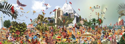 Puzzle 2000 elementów Na plaży Heye