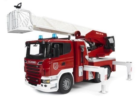 Samochód Scania R Straz pożarna z pompa wodną BRUDER