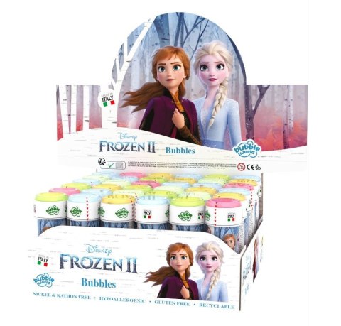 Bańki mydlane Frozen 2 60ml display 36 sztuk Brimarex