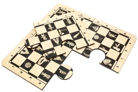 Gra Puzzle Szachy Brązowe Filipek