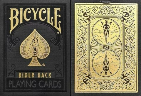 Karty Rider Back Black & Gold Bicycle