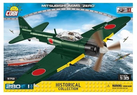 Klocki 250 elementów Mistsubishi A6M5 Zero Cobi Klocki