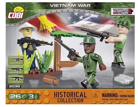Klocki 26 elementów 3 figurki Vietnam War Cobi Klocki