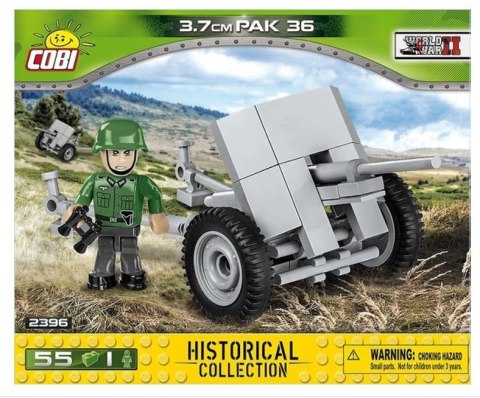 Klocki 55 elementów 3,7 cm Pak 36 niemicka armata Cobi Klocki