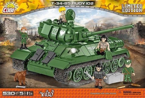 Klocki Armia T-34-85 Rudy 102 530 elementów Cobi Klocki