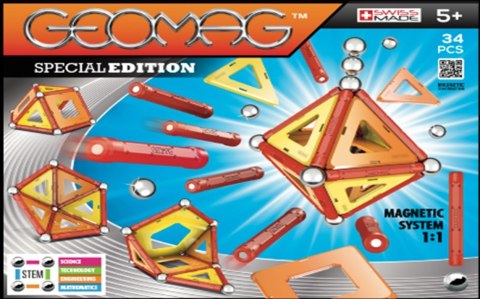 Klocki magnetyczne Warm Panele 34 elementy Geomag
