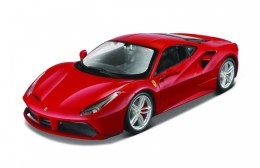 Model metalowy Ferrari 488 GTB czerwony 1:24 do skladania Maisto
