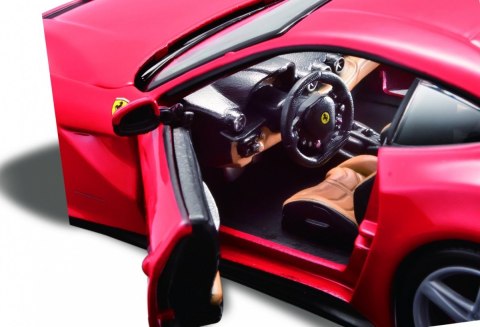 Model metalowy Ferrari F12 czerwony 1:24 do składania Maisto