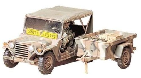 Model plastikowy M151A2 w/Cargo Trailer Tamiya