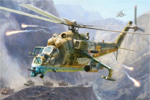 Model plastikowy MIL-24V/VP HIND Combat Helicopter Zvezda