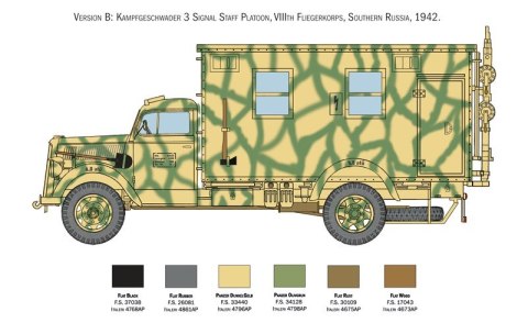 Model plastikowy Opel Blitz Radio Truck Italeri