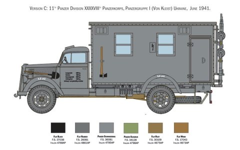 Model plastikowy Opel Blitz Radio Truck Italeri