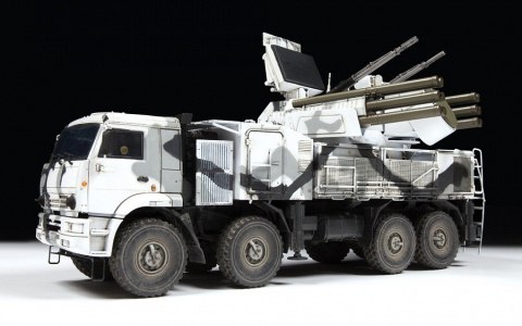 Model plastikowy Pantsir S-1 rosyjski system przeciwlotniczy Zvezda