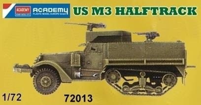 Model plastikowy US M3 Halftrack Academy