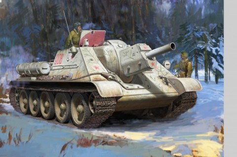 Plastikowy model do sklejania SU-122 radzieckie działo samobieżne WWII Zvezda