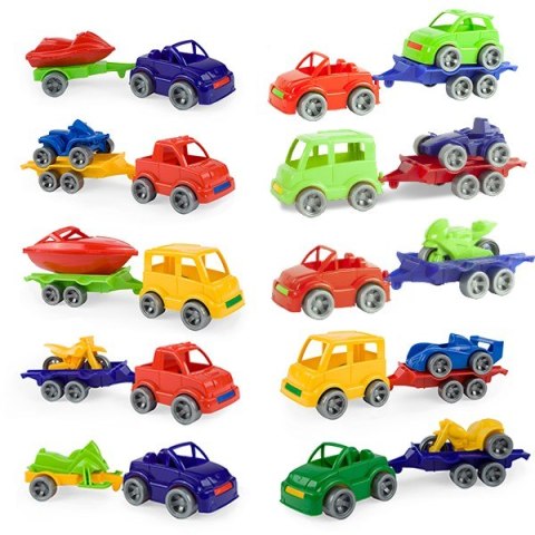 Pojazd Kid Cars Sport autka z przyczepą Wader