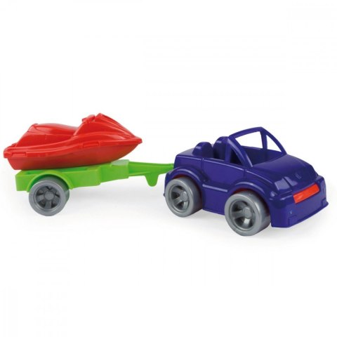 Pojazd Kid Cars Sport autka z przyczepą Wader
