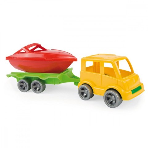 Pojazd Kid Cars Sport autka z przyczepą Wader