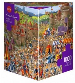 Puzzle 1000 elelemntów Bitwa królików Heye