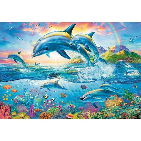 Puzzle 1500 elementów Rodzina delfinów Trefl