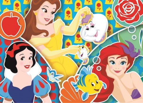 Puzzle 2 x 20 elementów Super Kolor Księżniczki Clementoni