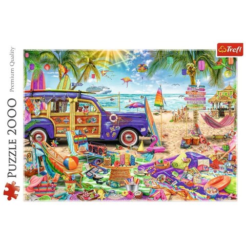 Puzzle 2000 elementów Tropikalne wakacje Trefl