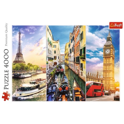 Puzzle 4000 elementów Wycieczka po Europie Trefl