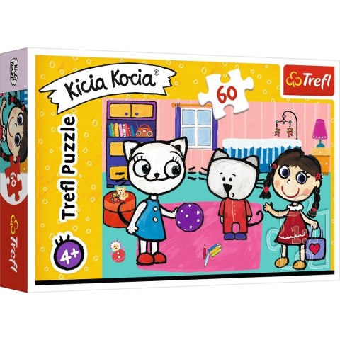 Puzzle 60 elementów Kicia Kocia z przyjaciółmi Trefl