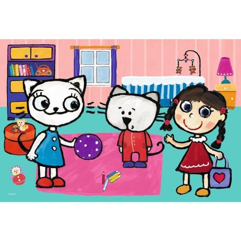 Puzzle 60 elementów Kicia Kocia z przyjaciółmi Trefl