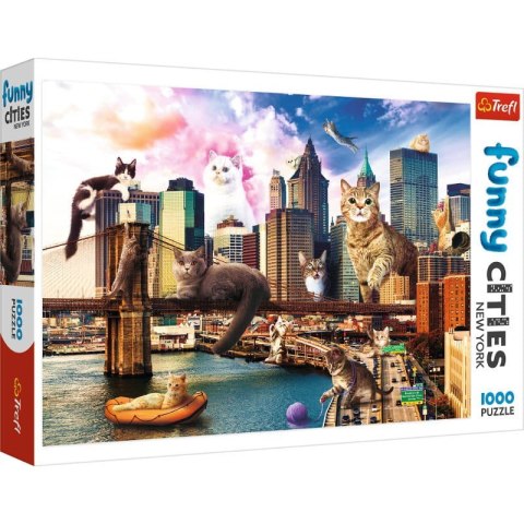 Puzzle Koty w Nowym Jorku 1000 elementów Trefl