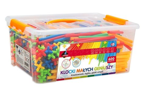Klocki malych geniuszy - Słomki 600 elementów ASKATO